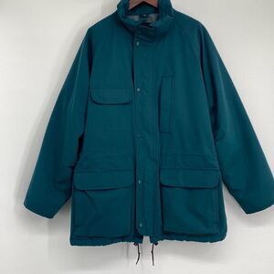 Eddie Bauer Large Ridge Line Goose Down Insulated Jacket‎ GORE-TEX Men USA Green